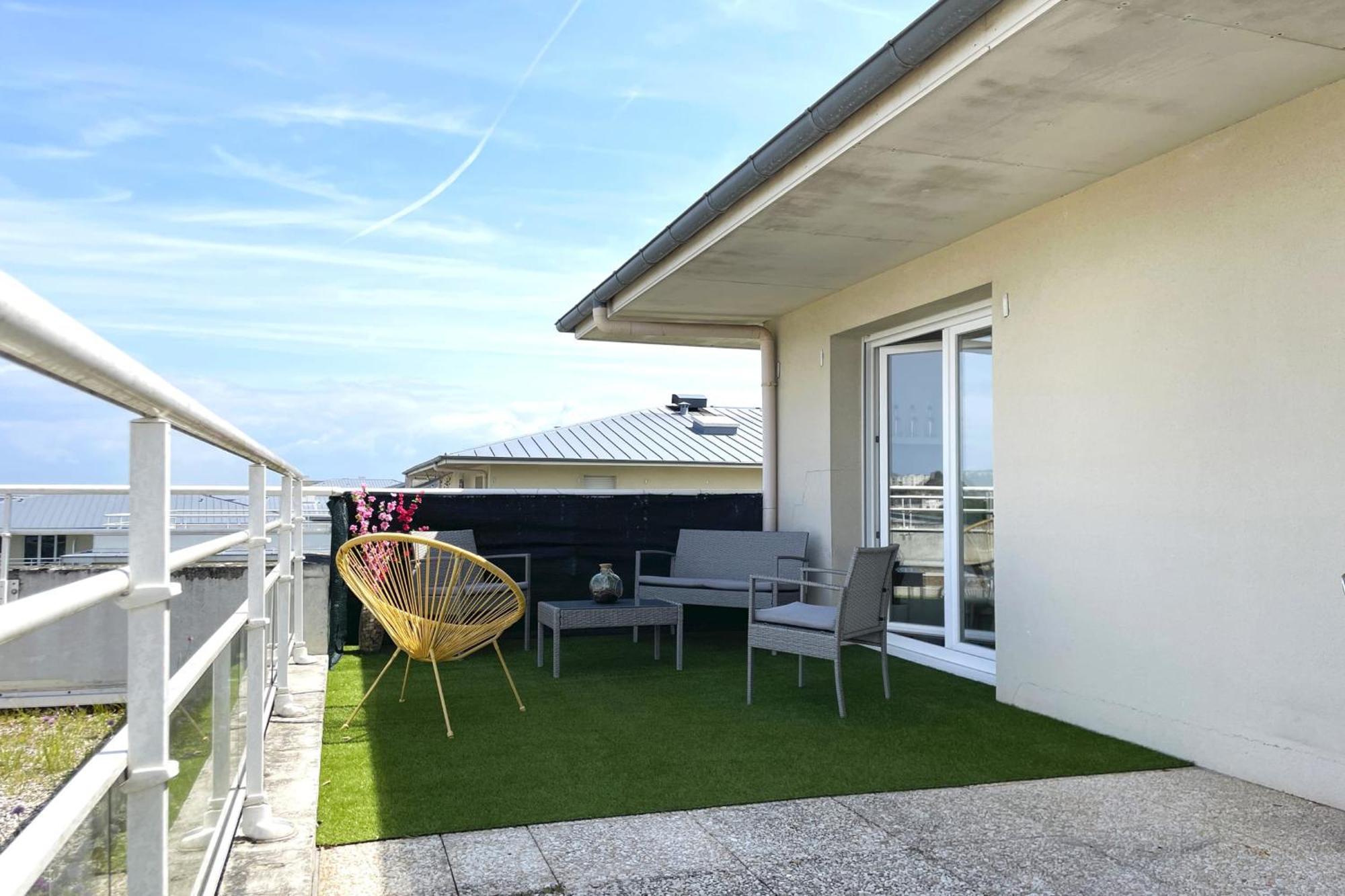 Le Rooftop - Terrasse - Parking - Piscine Caen Buitenkant foto
