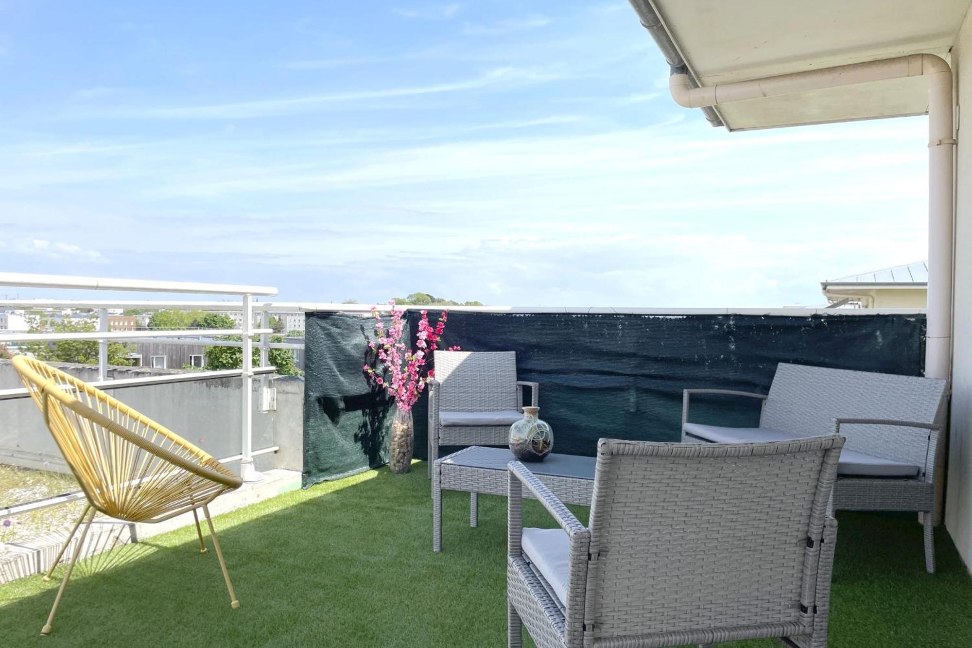 Le Rooftop - Terrasse - Parking - Piscine Caen Buitenkant foto